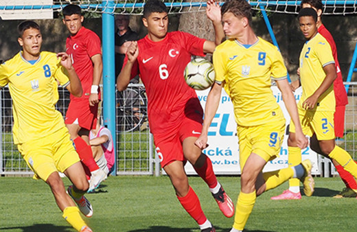 18 Yaş Altı Milli Futbol Takımı, Ukrayna'ya 2-0 yenildi!