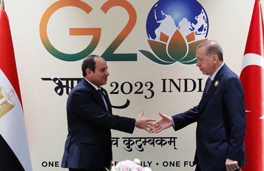 Cumhurbaşkanı Erdoğan, Mısır Cumhurbaşkanı Abdulfettah es-Sisi ile görüştü