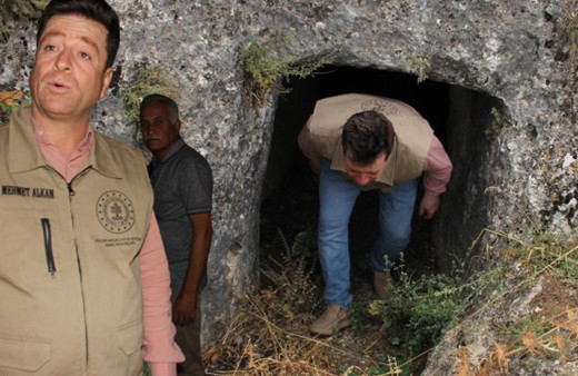 150 metrelik tünelin içerisine ilk kez girildi Romalılar dağı delerek yapmış nedeni tespit edildi