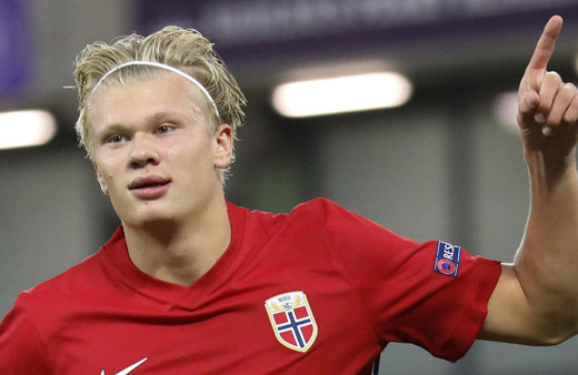 Erling Haaland Norveç milli takımında rekora koşuyor