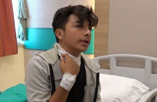 Hayvan otlatan gençler az daha canından oluyordu