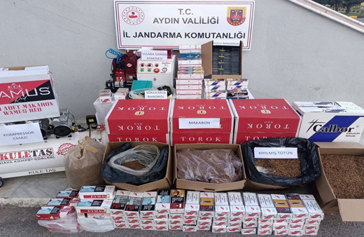 Aydın'da Jandarma'dan makaron operasyonu!