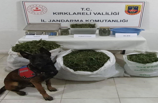 Kırklareli'nde Jandarma'dan uyuşturucu operasyonu!