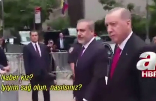 Cumhurbaşkanı Erdoğan ile A Haber muhabiri arasında ilginç sohbet! 'Naber kız?'