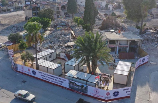 Bursa Büyükşehir Belediyesi Antakya Ulu Cami'nin yeniden inşa çalışmalarına başladı