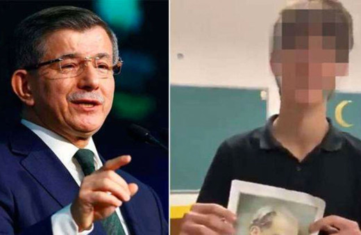 Davutoğlu Atatürk'e hakaret eden liselinin tutuklanmasına tepki
