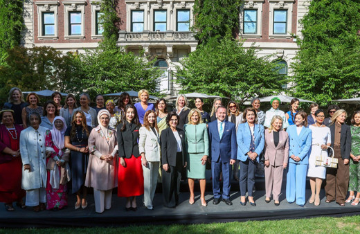 Emine Erdoğan, dünya liderlerinin eşleri ile bir araya geldi