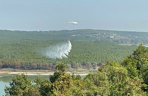 Çatalca'da ormanlık alanda çıkan yangın kontrol altına alındı