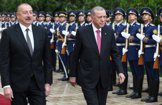 Cumhurbaşkanı Erdoğan Nahçıvan'da İlham Aliyev ile görüşüyor