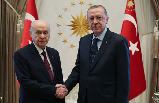Cumhurbaşkanı Erdoğan ile Bahçeli'den sürpriz görüşme