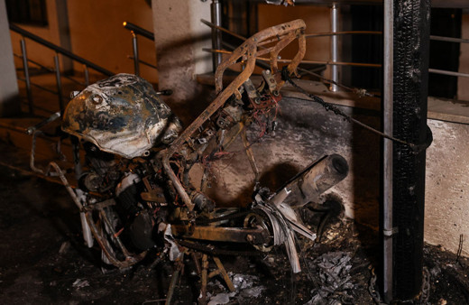 İstanbul'da bir binanın doğal gaz tesisatında yangın çıktı!