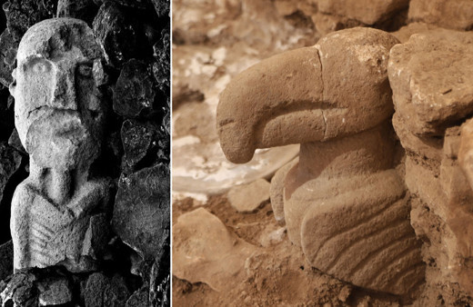Göbeklitepe ve Karahantepe'de yeni heykeller bulundu