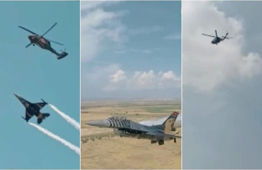 SOLOTÜRK ile Jandarma Çelik Kanatlar birlikte uçtu