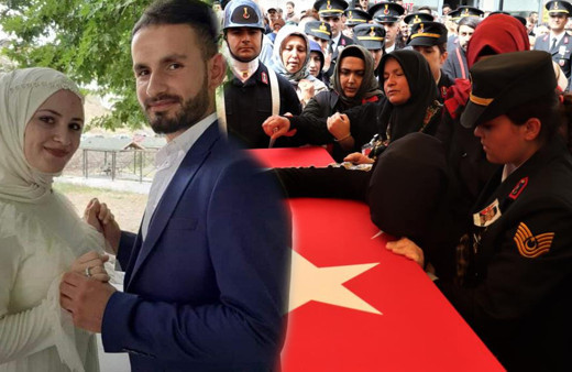 Şehit veterinere veda! Annesi, babası ve eşi kahrolurken 6 aylık oğlu her şeyden habersizce...