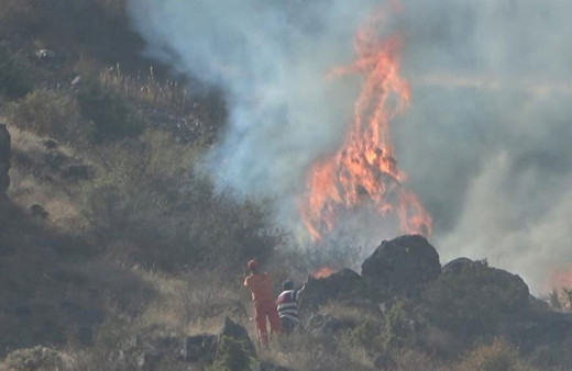 Çöpleri yakmak istedi, 2 hektarlık alanı küle çevirdi!