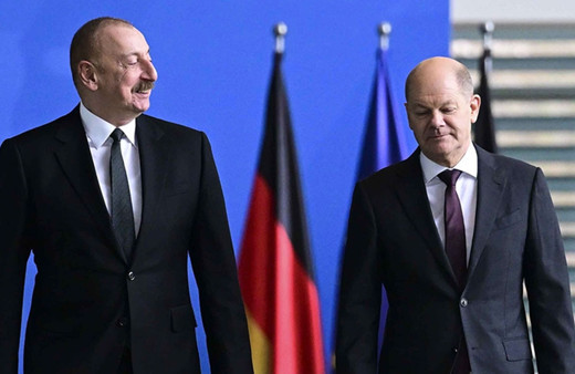 İlham Aliyev ve Olaf Scholz'dan Karabağ görüşmesi