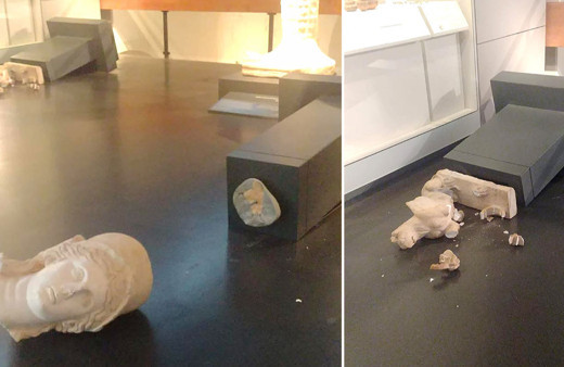 ABD'li turist "Tevrat'a aykırı" dedi, müzedeki heykelleri kırdı!