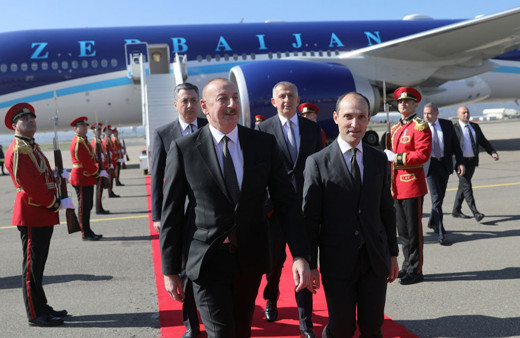 Azerbaycan Cumhurbaşkanı İlham Aliyev Gürcistan'da