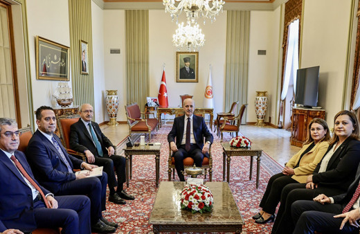 TBMM Başkanı Numan Kurtulmuş, CHP Genel Başkanı Kılıçdaroğlu'nu kabul etti