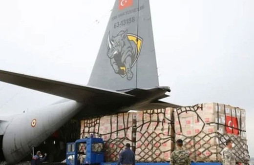 Türkiye'nin Gazze'ye gönderdiği tıbbi malzemeler Filistin'de