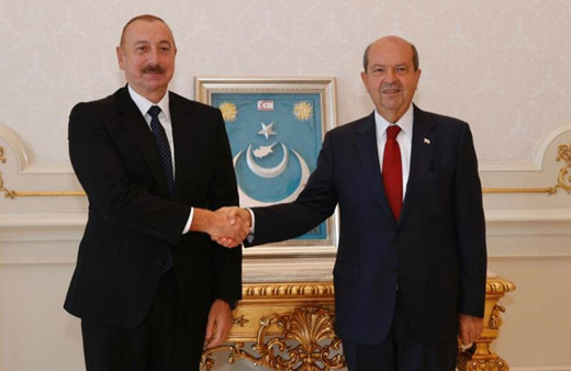 KKTC Cumhurbaşkanı Ersin Tatar, Azerbaycan Cumhurbaşkanı İlham Aliyev'le görüştü
