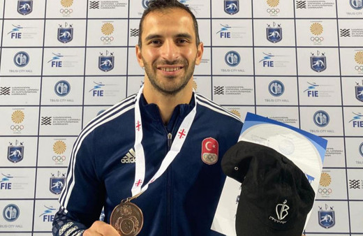 Milli eskrimci Enver Yıldırım, Tiflis’te bronz madalya kazandı