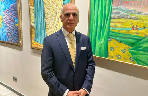 Mustafa Bayar kumaş desenleriyle doğayı resmediyor