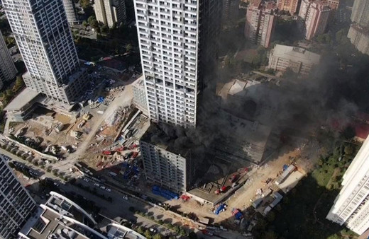 İstanbul'da inşaat halindeki rezidansta yangın çıktı!
