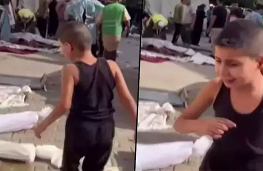  Filistinli çocuk cansız bedenler arasında ailesini aradı! 17 günde  2 bin 55’i çocuk öldürüldü