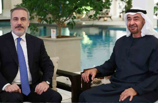 BAE Devlet Başkanı Al Nahyan Fidan'ı kabul etti