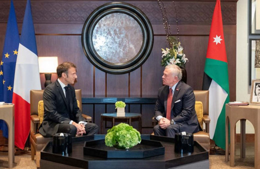Ürdün Kralı II. Abdullah, Macron'la görüştü!