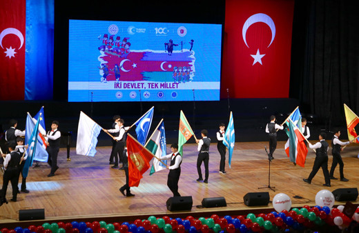 Azerbaycan'da, Türkiye Cumhuriyeti'nin 100'üncü yılı kutlandı