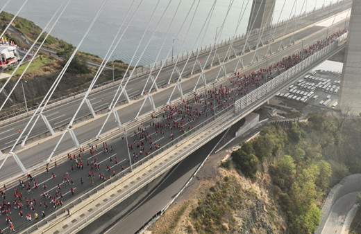 100. Yıl Cumhuriyet Kadınları Koşusu, Yavuz Sultan Selim Köprüsü'nde yapıldı!