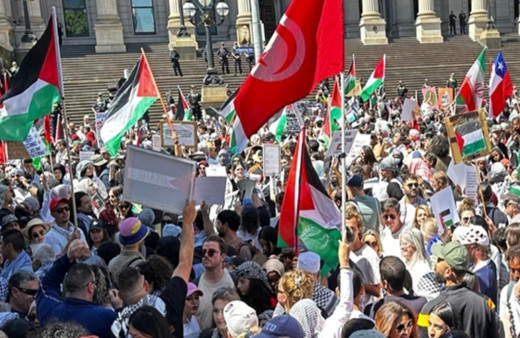 Avustralya'da Filistin'e destek gösterisi düzenlendi