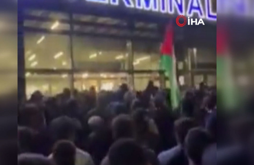 İsrail’den gelen uçağa tepki!  Pisti bastılar