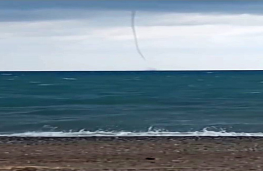 Antalya açıklarında hortum gerçekleşti