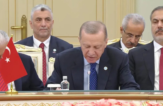 Cumhurbaşkanı Recep Tayyip Erdoğan, Türk Devletleri Teşkilatı (TDT) Devlet Başkanları Konseyi 10. Zirvesi'nde konuştu