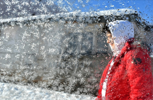 Kars'ta soğuk hava etkili oldu