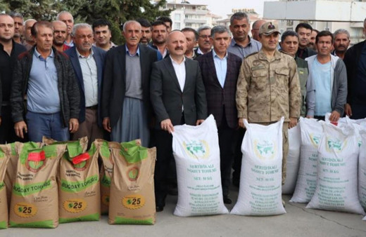 Adıyaman'da çiftçiye 392 ton tohumluk dağıtıldı