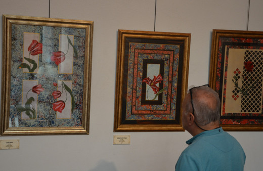 Bursa'da sanatseverler ‘Çeşm-i Cihan Ebru Sergisi’nde buluştu