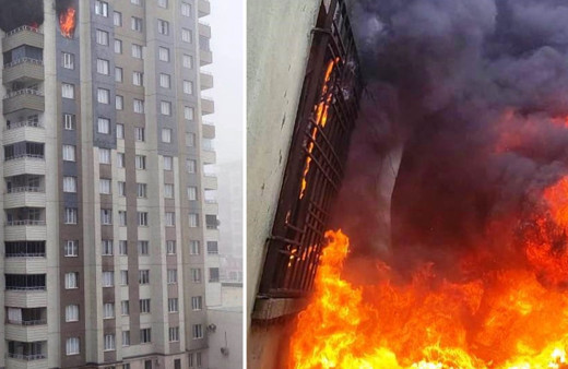 Batman’da 15 katlı binada korkutan yangın!