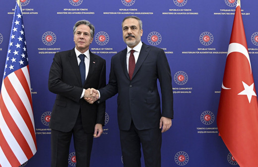 Dışişleri Bakanı Fidan, ABD Dışişleri Bakanı Blinken ile bir araya geldi! Öpme hamlesini böyle engelledi