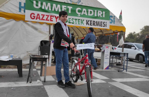Şanlıurfalı küçük hafız, Gazzeli çocuklar için bisikletini bağışladı
