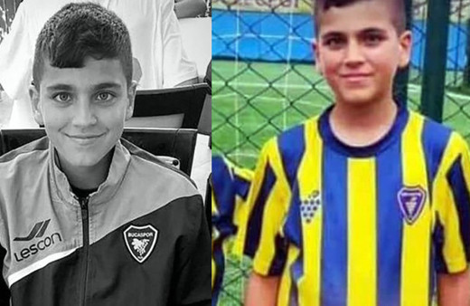 Bucaspor forması giyen 13 yaşındaki Eymen'in acı sonu