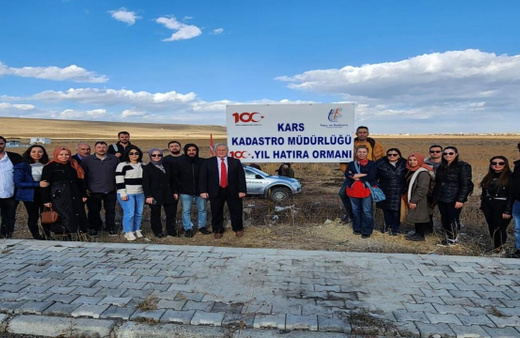 Kadastro İl Müdürlüğünde 100. Yıl hatıra ormanı