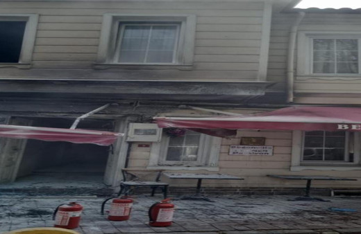 İstanbul Fatih’te bir kişi suni çiçek koparırken otelde yangın çıkardı