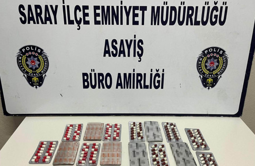 Tekirdağ Saray'da 301 adet uyuşturucu hap ele geçirildi