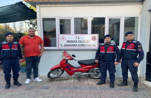 Manisa Salihli'de şüpheli motosiklet çalıntı çıktı