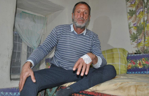 Ayı saldırısından şans eseri kurtuldu!