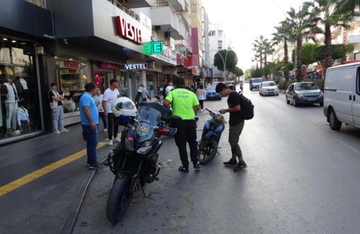 Motosiklet sürücüsüne ceza yağdı